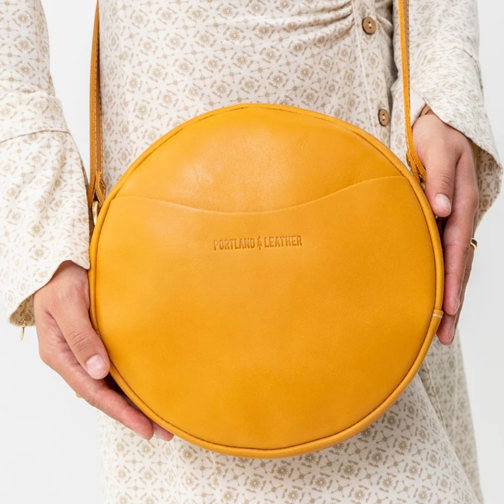Portland Leather half circle bag
